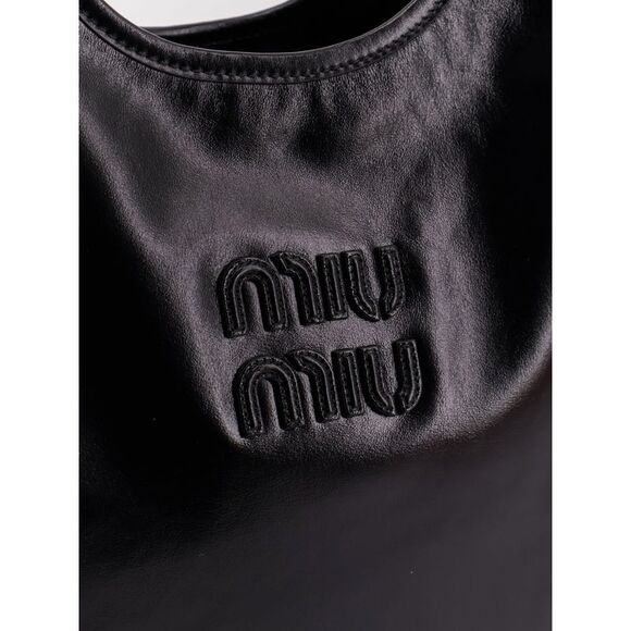 Miu Miu Women Ivy Leather Shoulder Bag - Picture 5 of 5